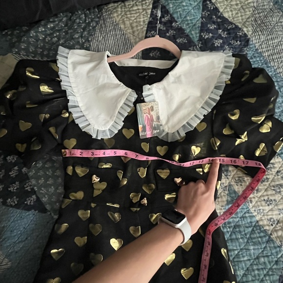 NWT Sister Jane Golden Hearts Midi Dress - Picture 8 of 9